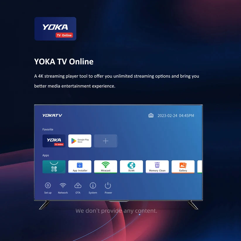YOKA 4K Android TV Box + 2 Years TV Service
